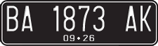 License plate of Indonesia, Regular plates