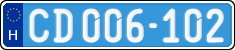 license plates of Hungary, Diplomatic