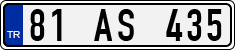 License plate of Turkey, Regular plates