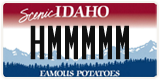 Idaho, Vanity Plates