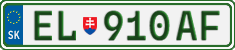 License plate of Slovakia, Electric vehicles