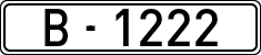 License plates of Spain, 1900 year series
