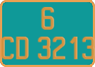 French license plate, Diplomatic