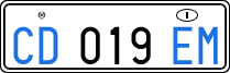License plate of Italy, Diplomatic