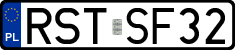 License plates of Poland, Regular car plates