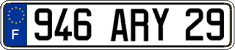 French license plate, FNI