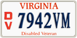 Virginia, Specialty plates (1234AB)