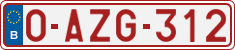 License plate of Belgium, Regular plates (2010)