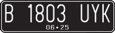 License plate of Indonesia, Regular plates