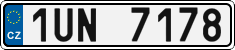 License plate of the Czech Republic, Cars (2001)
