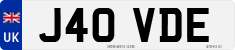 License plate of the United Kingdom, 1983 year system