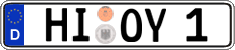 German license plate, Regular plates