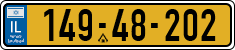 License plate of Israel, Regular plates