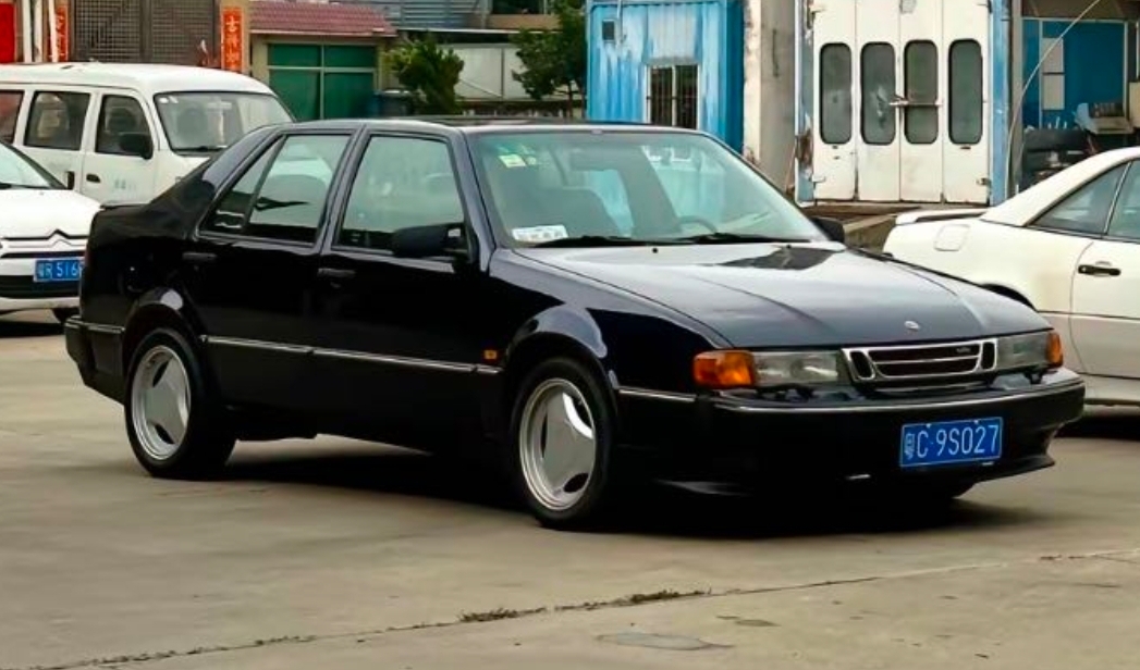 粤C·9S027, SAAB 9000 1st gen Sedan/Liftback (CD/CS), facelift, 1991–1998