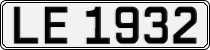 License plate of Norway, Trailers, motorcycles, special vehicles