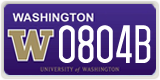 Washington, Specialty plates (1234A)