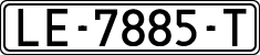 License plates of Spain, 1971 year series