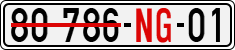 License plate of Vietnam, Diplomatic