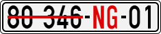 License plate of Vietnam, Diplomatic