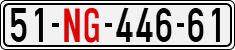 License plate of Vietnam, Diplomatic