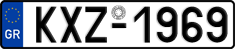 License plate of Greece, Cars