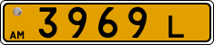 License plate of Armenia, Public transport