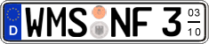 German license plate, Seasonal plates