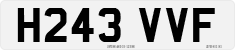 License plate of the United Kingdom, 1983 year system