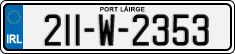License plate of Ireland, Regular plates