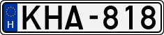 license plates of Hungary, Cars (1990)