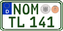 German license plate, Regular plates