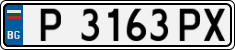 License plate of Bulgaria, Cars