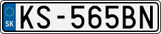 License plate of Slovakia, Cars