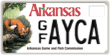 Arkansas, Specialty plates (AB XXXX / XXXXX)