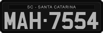 License plate of Brazil, Oldtimers (1990)