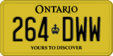 Ontario, Service plate (123-DAB)