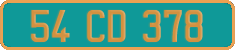 French license plate, Diplomatic