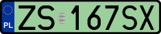 License plates of Poland, Electric vehicles