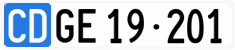 License plate of Switzerland, Diplomatic