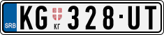 License plate of Serbia, Cars