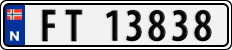 License plate of Norway, Cars