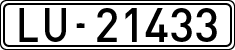 License plates of Spain, 1900 year series