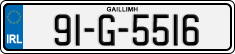 License plate of Ireland, Regular plates