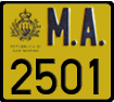 License plate of San Marino, Agricultural vehicles (1234)