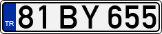 License plate of Turkey, Regular plates