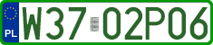 License plates of Poland, Professional plates