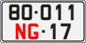 License plate of Vietnam, Diplomatic