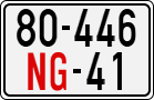 License plate of Vietnam, Diplomatic