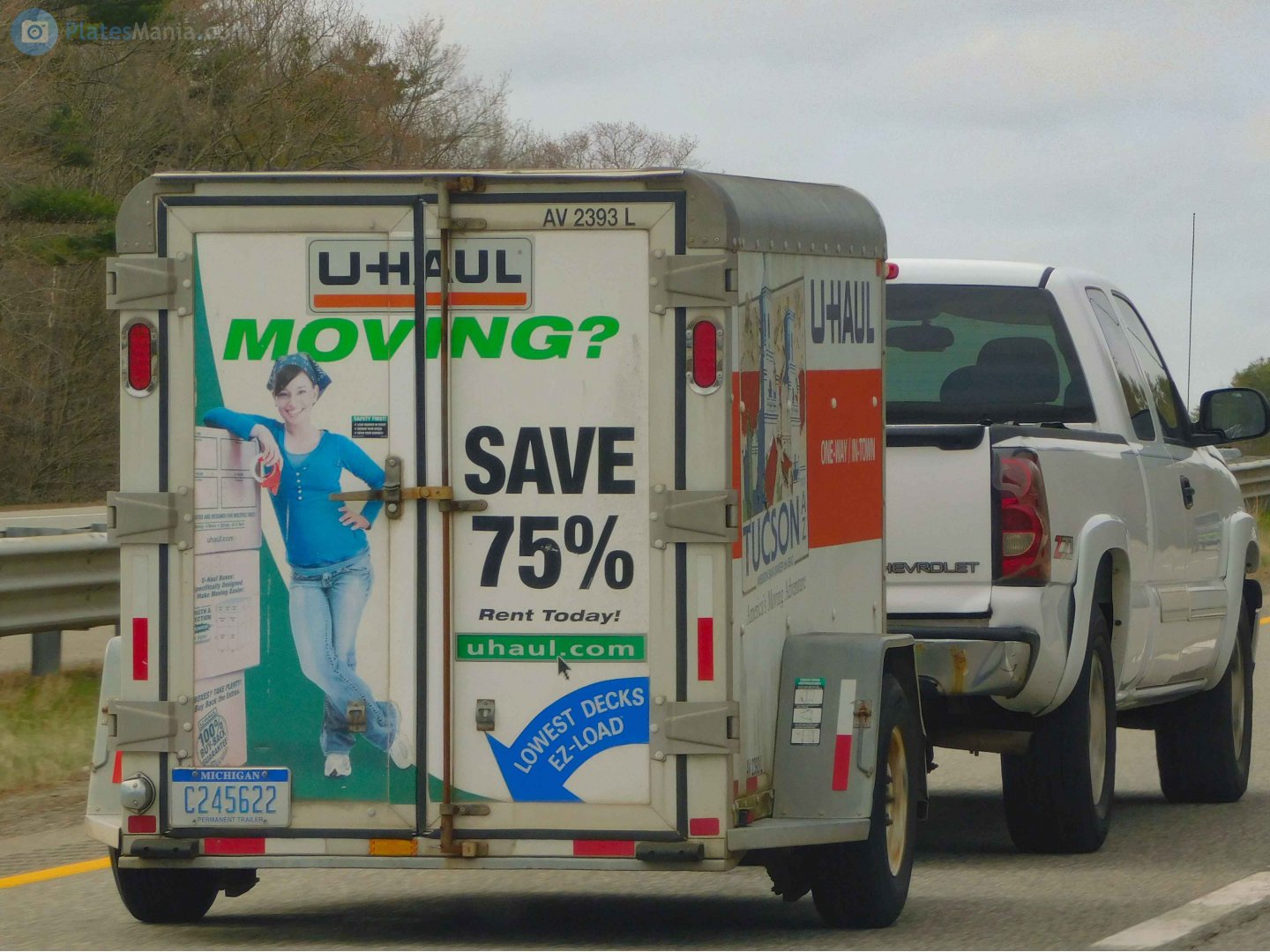C245622, U-Haul 5' x 8' Cargo Trailer (AV) 