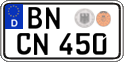 German license plate, Regular plates